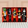 Set di cinque schiaccianoci di Halloween in legno da 13 cm con strega e scheletro - Serie Halloween (M13512) / 13cm