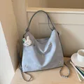 Light blue large capacity multi-functional backpack with delicate butterfly accents - With Charm / Blue
