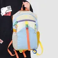 Large capacity colorful dopamine color-blocked outdoor travel and fitness backpack - Cloud Blue