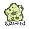 Funny cartoon cell-fie enamel pin for biology lovers with cute smiling cell design decoration. - Funny Selfie Cell (QHXZ6480)