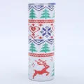 20oz roestvrijstalen drinkbeker met feestelijk kerstgebreid patroon en rendier - Brei Textuur Kerstelement (Stijl 2)