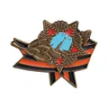 Vintage Soviet Victory Day medal brooch with St. George ribbon and red star motif - Victory Medal Commemorative Style (QHXZ6159)