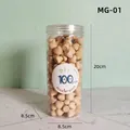 Detailed view of 100pcs unfinished Schima superba wooden mushroom DIY kit in a jar - MG-01 Style / 100pcs Pack