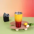 Premium 30oz stainless steel vacuum insulated tumbler with yellow and red gradient finish - 30oz / Yellow Red Gradient