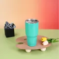 Mint green 30oz stainless steel vacuum insulated travel tumbler with spill-proof lid - 30oz / Emerald Green