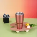 30oz gradient pinkish red stainless steel vacuum insulated tumbler for car travel - 30oz / Rose Gold