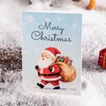 Festive Christmas greeting card featuring Santa Claus illustration and Merry Christmas text - Santa Claus Style / 11.5x8.5cm