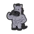 Cartoon muscular horse enamel pin badge for gym enthusiasts funny fitness accessory - Muscle Horse Style (QHXZ6387) / Gray