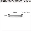 G23 titanium dermal anchor base flat bar with 1.2mm internal thread 10mm length - Surface Flat Bar (CG58SQ) / 5 Pcs/Pack (1.6*10mm-Thread 1.2mm)