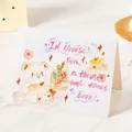 Cute watercolor bear greeting card with romantic I'd choose you message for Valentine's Day - 【02】Choose You Again
