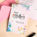 Floral Happy Mother's Day greeting card and pink envelope gift set with poem card - Light Pink Butterfly Hydrangea Style / 1 Card and 1 Envelope
