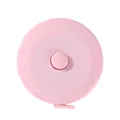 Cinta métrica retráctil rosa portátil de alta calidad para costura y medidas corporales - Rosa Nórdico
