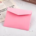 Elegant small pink paper envelope for greeting cards, invitations and gift cards - 10.2x12.6cm / Pink
