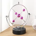 Moderne himmlische Perpetual Motion Newton-Wiege mit rosa Kugeln für die Tischdekoration - Rosa Ball Stil