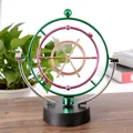 Jouet de bureau cinétique à mouvement perpétuel coloré avec motif roue de bateau - Mode Double USB et Batterie / Style Céleste Coloré