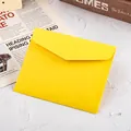 Bright yellow wood-free paper envelope for greeting cards in a minimalist plain style - 10.2x12.6cm / Yellow
