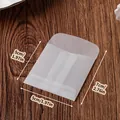 Small semi-transparent vellum envelopes 5x7cm for jewelry and card packaging - 5cm x 5cm