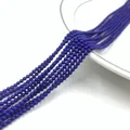 Hochwertige 2mm königsblaue galvanisierte Kristallperlen für DIY-Schmuckherstellung - Lila