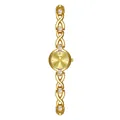 Reloj vintage Bee Sister dorado con pulsera decorada e incrustaciones de nácar natural - Concha Blanca Luz de Luna Oro Champán