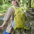 Sac à dos de randonnée extérieur vert lime respirant de grande capacité pour voyages - Vert Fluorescent