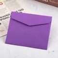Elegant purple paper envelope for greeting cards and invitations shown in variant style - 10.2x12.6cm / Purple