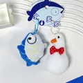 Ensemble de porte-clés en peluche poisson et oie créatif pour couples et cadeaux - Original buckle-yu goose duoduo