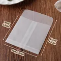 Premium semi-transparent vellum paper envelope bag 9x11cm for jewelry and card storage - 9cm*9cm