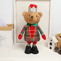 Christmas plaid soldier bear plush decoration for festive home display - Soldier Bear (Plaid) / Red