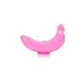 Étui de protection durable en plastique rose en forme de banane pour voyages en plein air - 19.5*13*4.5 / Rose