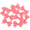 Detaillierte Ansicht rosa Ripsband-Schwalbenschwanzschleifen für DIY-Bastelprojekte - Größe ca. 4,5X6cm, Bandbreite 1,5cm / Wassermelonenrot