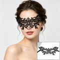 Elegant black lace masquerade mask for women, perfect for Halloween parties and proms. - 03 Small Butterfly
