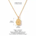 Vintage style copper oval locket pendant necklace with engraved star and crystal detail - Rectangular Pendant Necklace