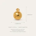 Goldener Basketball-Anhänger aus hochwertigem Edelstahl für die DIY-Schmuckherstellung. - Basketball-Stil (Basketball)