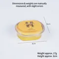 Realistic semi-baked cheesecake PU slow rebound squishy toy, weight 17g and 8cm size - With Sticker Style