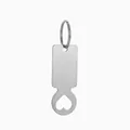 Einkaufswagen-Token-Schlüsselanhänger aus Edelstahl in Silber mit Herz-Ausschnitt-Design - Herz Hohlstil / Einzelner OPP-Beutel