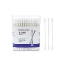 200 pack baby cotton swabs with spiral and scoop safety tips for infant hygiene care - Ear Scoop + Spiral Type 200-Pack Boxed / White