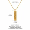 Collana in acciaio inossidabile placcato oro 18 carati con ciondolo segno Bilancia - Bilancia