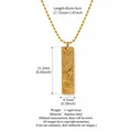Visuale dettagliata della collana con pendente tarocchi zodiaco Scorpione in oro - Scorpione