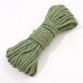 Cuerda de algodón trenzado verde salvia de alta calidad para accesorios de joyería DIY - 10 Metros / 02 Verde Aguacate