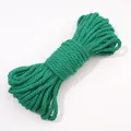 Cuerda de algodón trenzado verde de 3 mm o 4 mm de alta calidad para manualidades y bricolaje - 10 Metros / 06 Verde Esmeralda