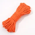 Cuerda de algodón trenzado naranja de 3 mm para manualidades y accesorios hechos mano - 10 Metros / 24 Mandarina