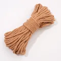 Cordón trenzado de algodón marrón de 3/4mm para manualidades DIY, accesorios y decoración - 10 Metros / 28 Albaricoque