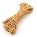 Cuerda de algodón trenzado amarillo jengibre de 3/4mm para joyas DIY y accesorios llavero - 10 Metros / 31 Caqui Claro