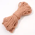 Manojo de cuerda de algodón trenzado rosa de 3 mm o 4 mm para manualidades y joyería DIY - 10 Metros / 33 Rojo Ladrillo