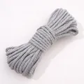 Cuerda de algodón trenzado gris de 3 mm para manualidades y accesorios hechos a mano - 10 Metros / 38 Gris Claro