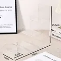 Λεπτομερής προβολή ακρυλικής βάσης 4 επιπέδων με διαστάσεις 30x25,5x10cm - Πλήρες Ακρυλικό 4 Επίπεδα (30cm Πλάτος) / Διαφανές