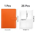 Raccoglitore budget A5 arancione con 25 inserti trasparenti e dimensioni - 25 Tasche / Arancione