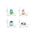 Set de figuritas de pingüinos de esquí en miniatura para micropaisajes DIY y decoración de auto - Pingüino de Burbujas / 1 Pieza