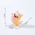 Miniature cute luminous ghost figurine for creative DIY garden landscaping decor - Luminous Ghost / Orange