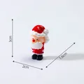 Cute miniature Santa Claus figurine for DIY micro landscape decoration, 3x2x1.6cm - 1# Santa Claus / 3x2x1.6cm / Red